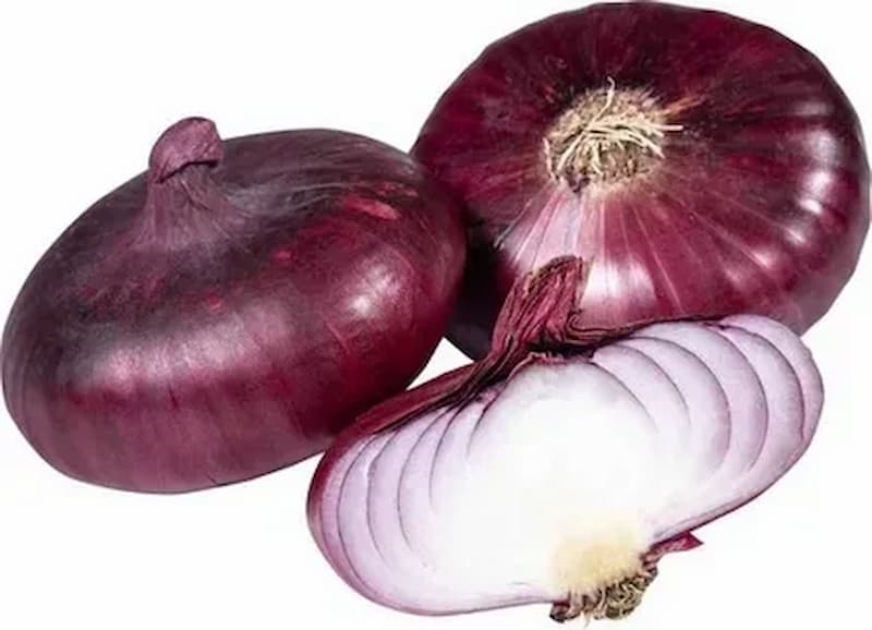 تصویر 2 از پیاز بنفش ارغوانی با لایه های لطیف و طعمی مانگار